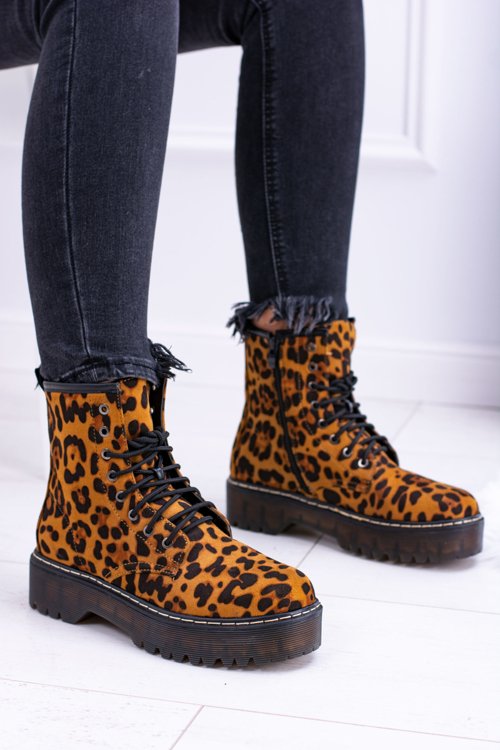 Dámske topánky s vysokým leopardom v tlači Grand Leopard