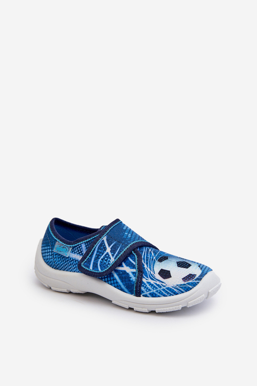 Detské papuče Na suchý zips Befado 974X312 Modré