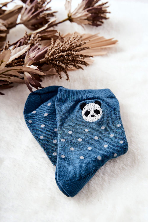Detské ponožky s Dot Panda Blue