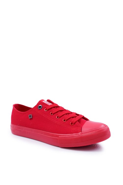 Pánska klasická nízka veľká hviezda AA174007 Red Sneakers