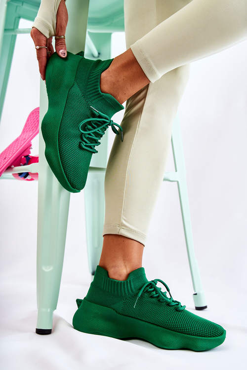 Slocked Dámska zelená športová topánka.